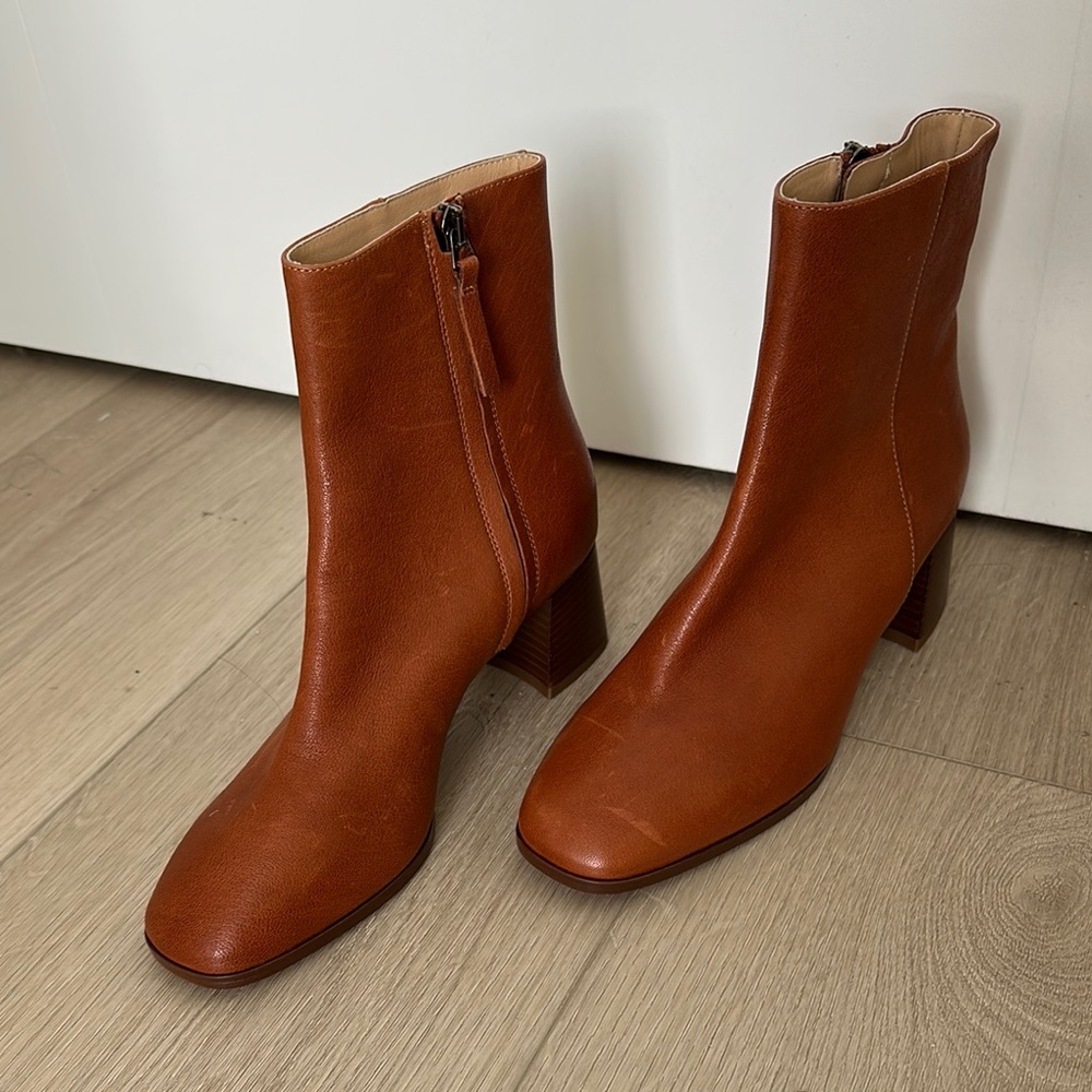 M.GEMI leather bootie in Saddle versatile pair classic staple pair of boots